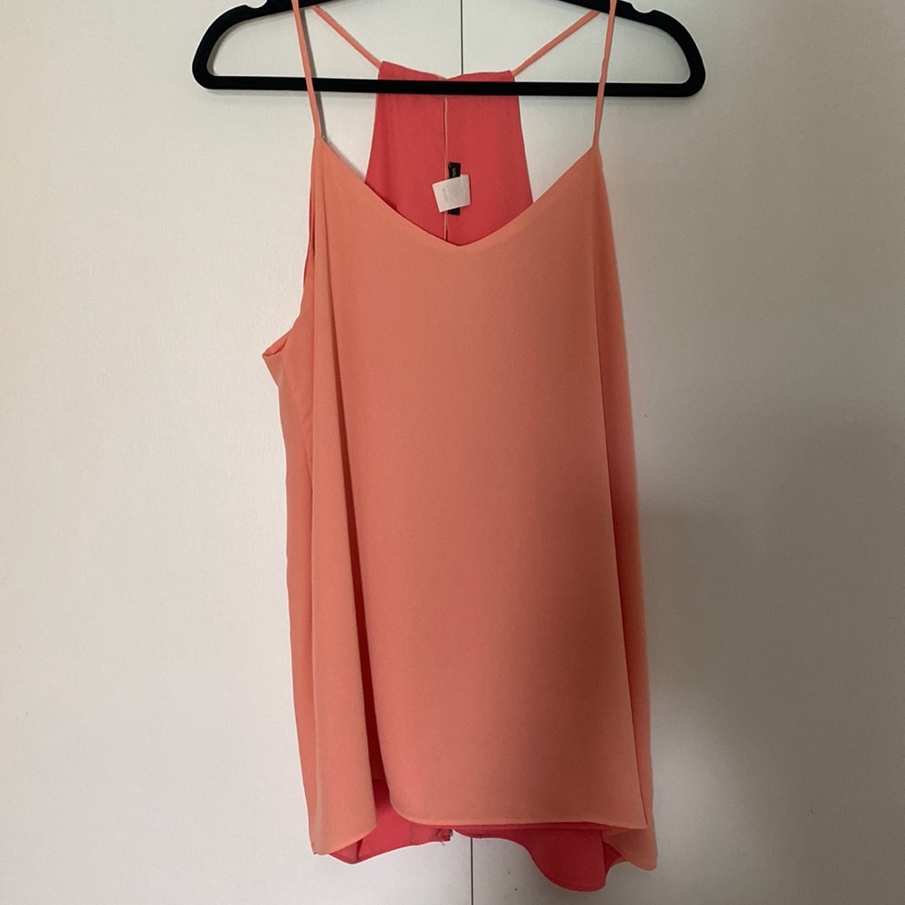 Two tone orange camisole top